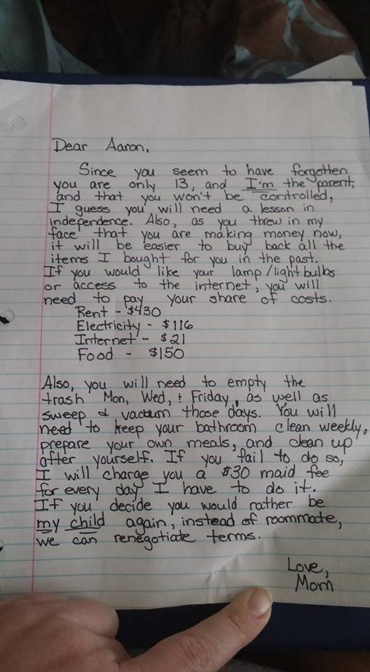 Mom is fed up with disrespectful son – writes him a letter to teach him ...