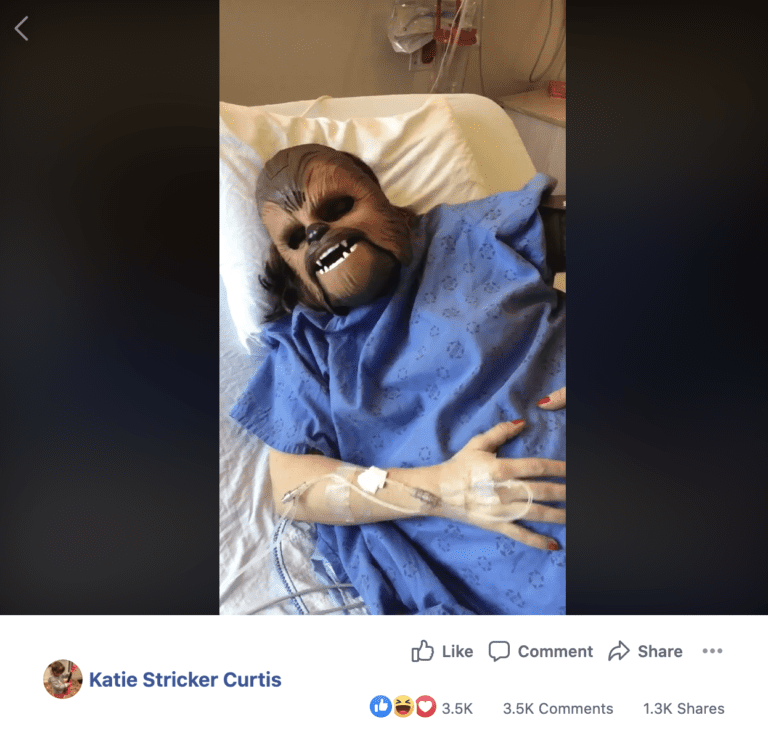 Mom gives birth while wearing Chewbacca mask