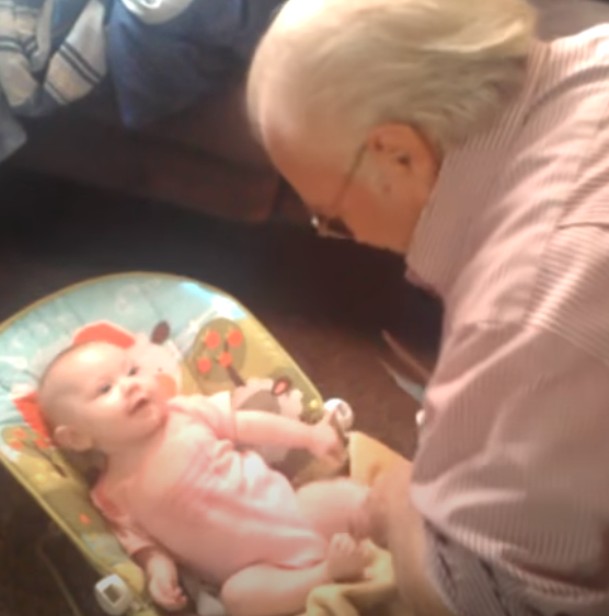 Little Baby Adorably Copies Grandpa’s Dance Moves