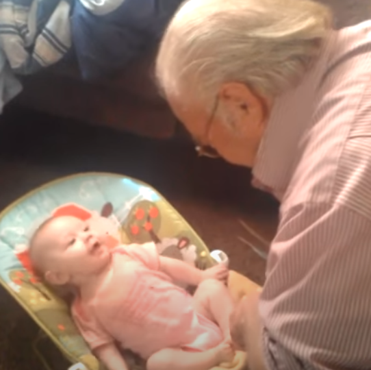 Little Baby Adorably Copies Grandpa’s Dance Moves