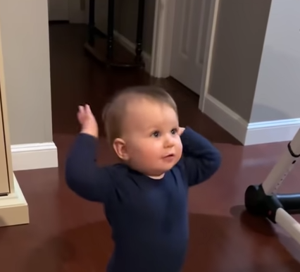 Baby Girl Has Adorably Intense Conversation With Daddy