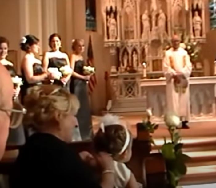 Tiny flower girl goes viral for her hilarious wedding entrance