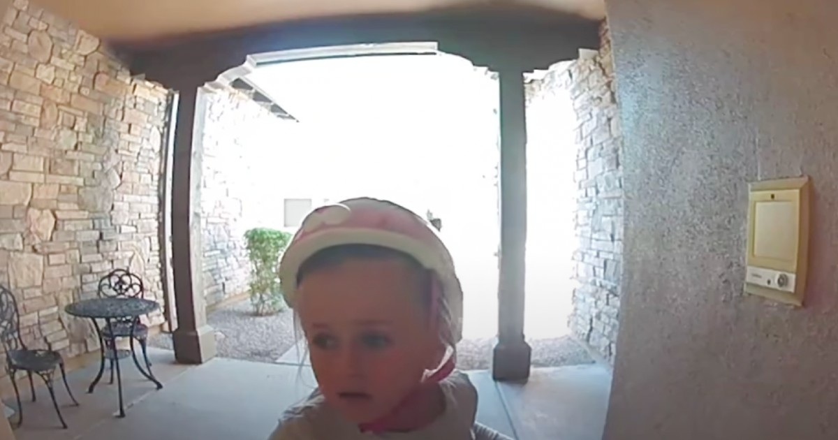 Terrified girl contacts neighbor on doorbell camera after incident with